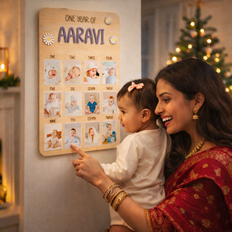 Baby Monthly Photo Board