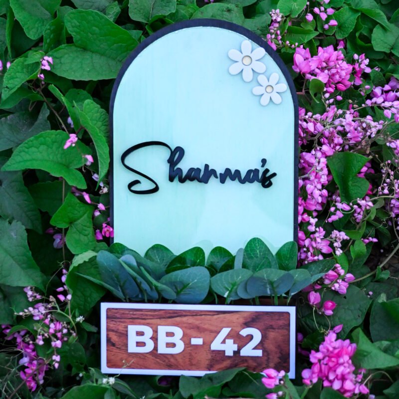 House Name Planter Lavender,Aqua Green,Maroon